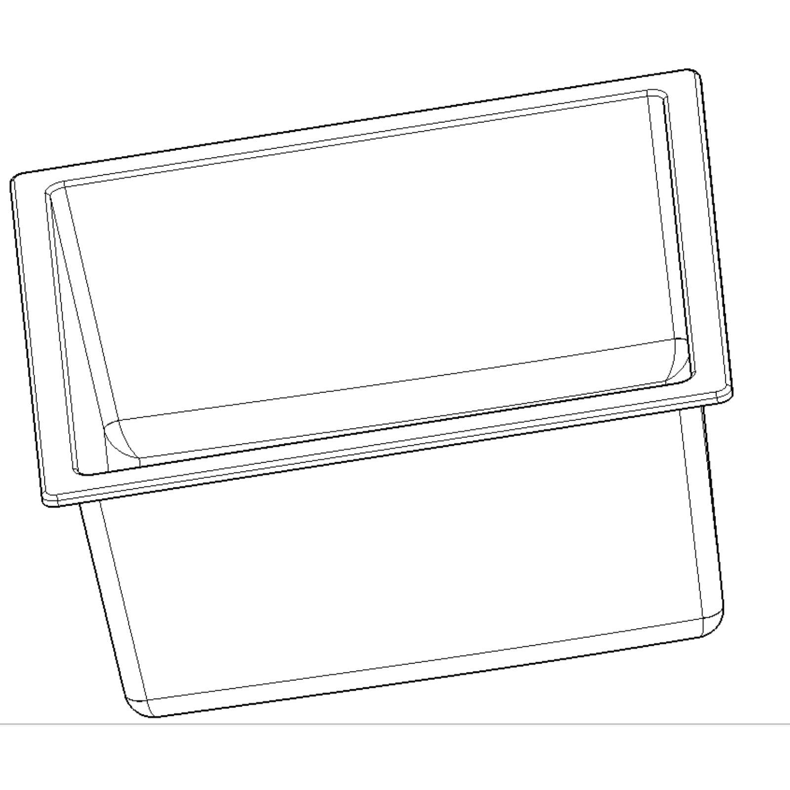 Luquicina LD44BL – Fregadero de cocina reversible de composite, de 1,0 senos, sin escurridor, color negro, para empotrar o bajo encimera 