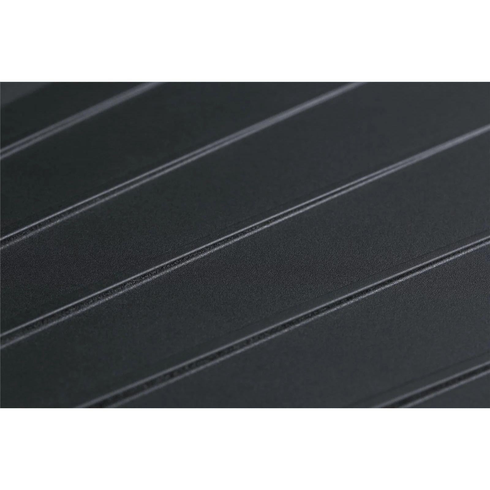 Luquicina LD780BL – Fregadero de cocina reversible de composite de 1,0 senos, color negro, con desagüe y escurridor 