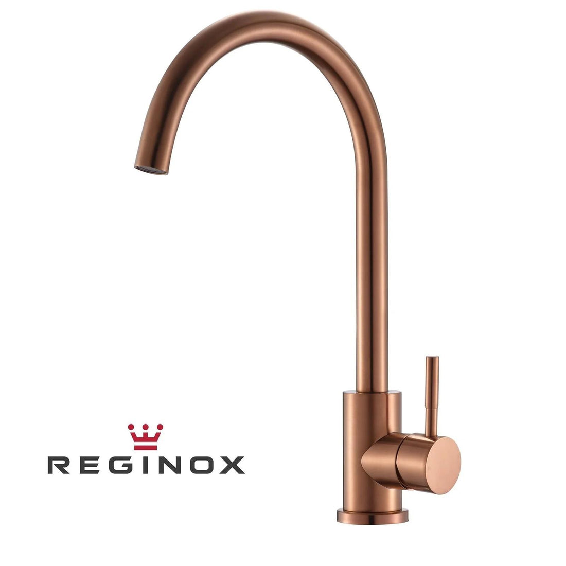 Reginox TARAVO CP – Grifo monomando de cocina de cobre con cuello de cisne 