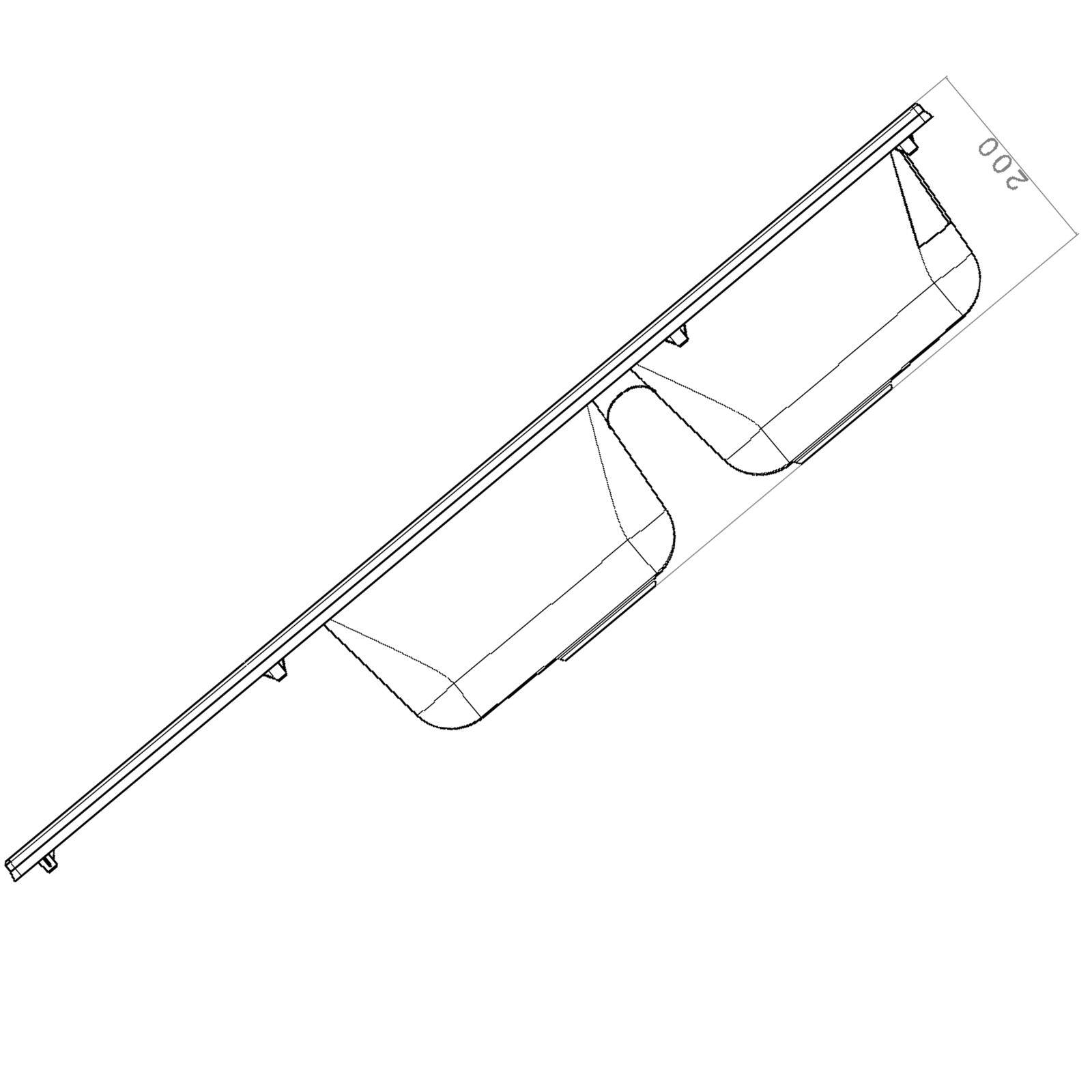 Luquicina LD2WH – Fregadero reversible de composite de 2 senos con desagüe, color blanco 