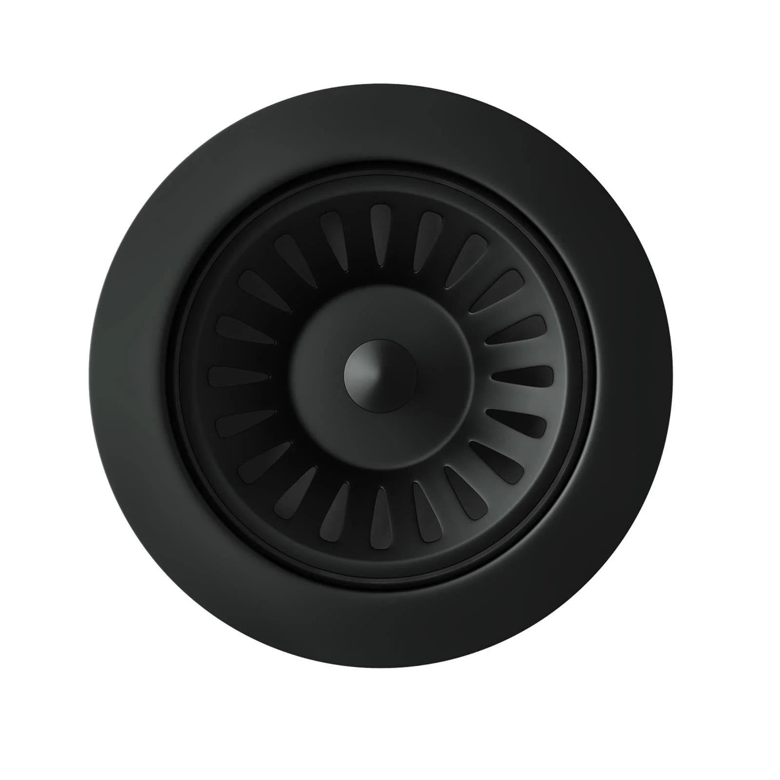 Luquicina LED1MB – Cesta de desagüe para fregadero de cocina de acero inoxidable negro mate 