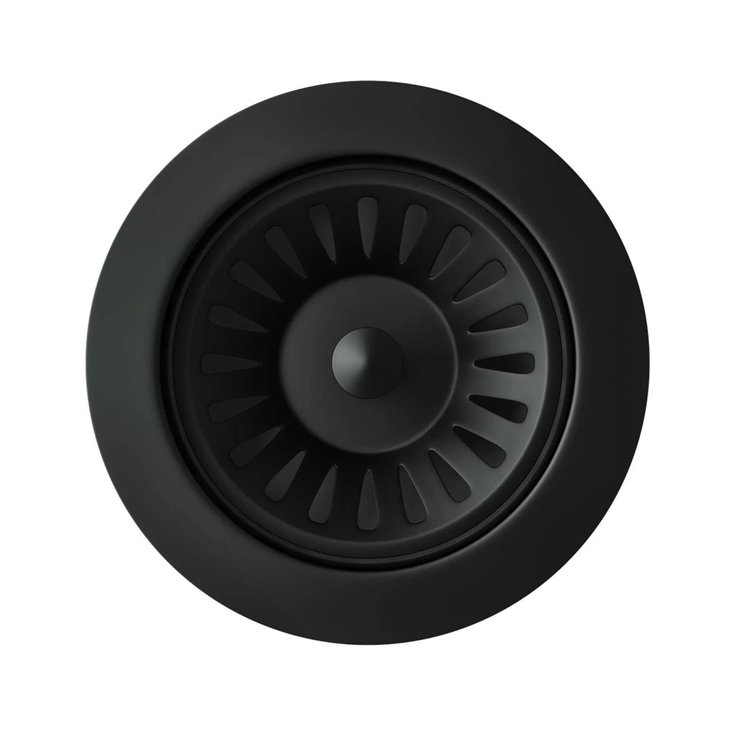 Luquicina LED1MB – Cesta de desagüe para fregadero de cocina de acero inoxidable negro mate 