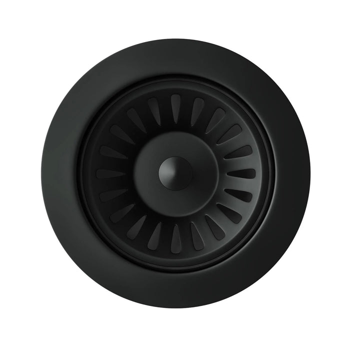 Luquicina LED1MB – Cesta de desagüe para fregadero de cocina de acero inoxidable negro mate 