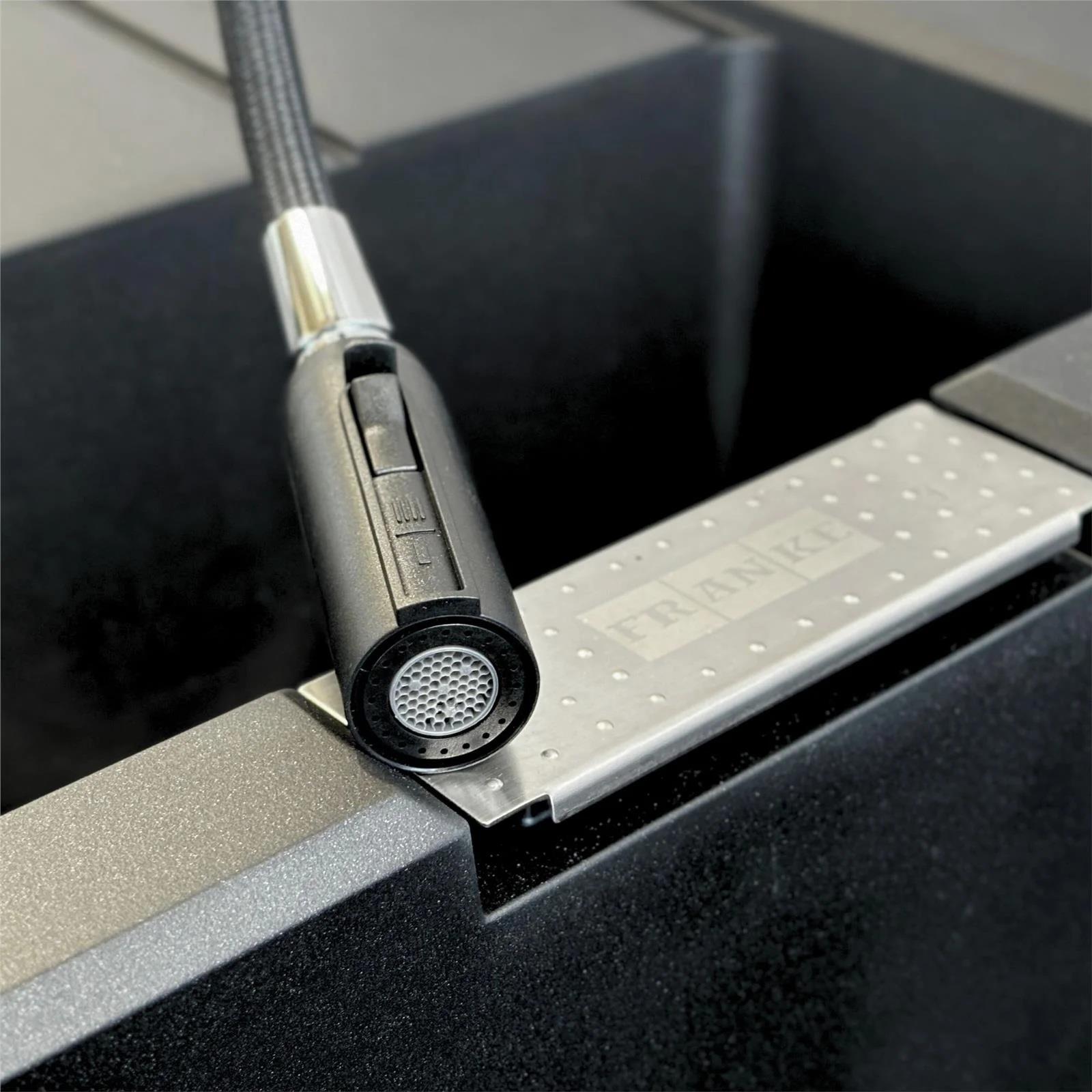 Luquicina LE11CH – Grifo monomando extraíble para cocina, cromado 