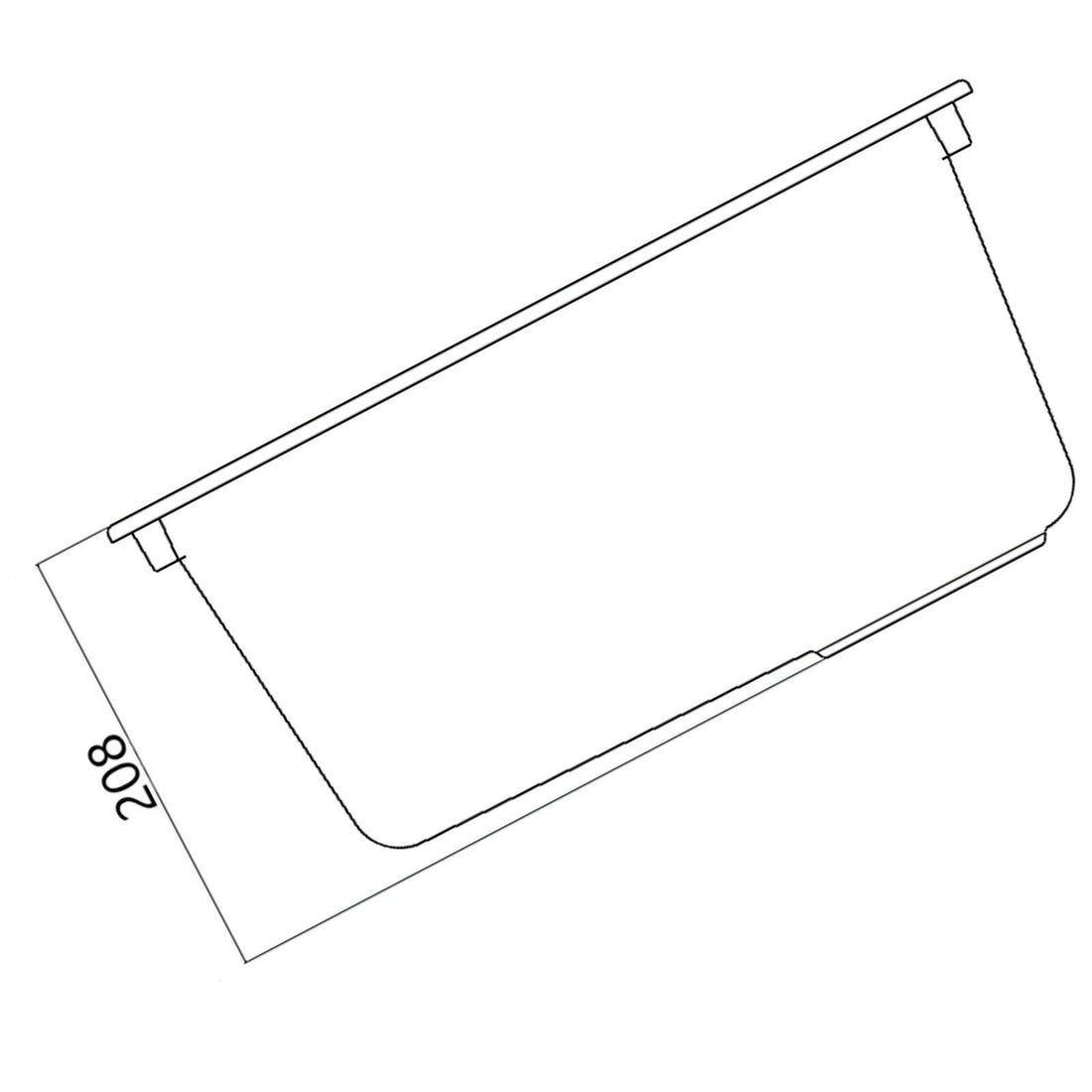 Luquicina LD44WH – Fregadero de cocina reversible de composite, blanco, de 1,0 senos, sin escurridor, para empotrar o bajo encimera