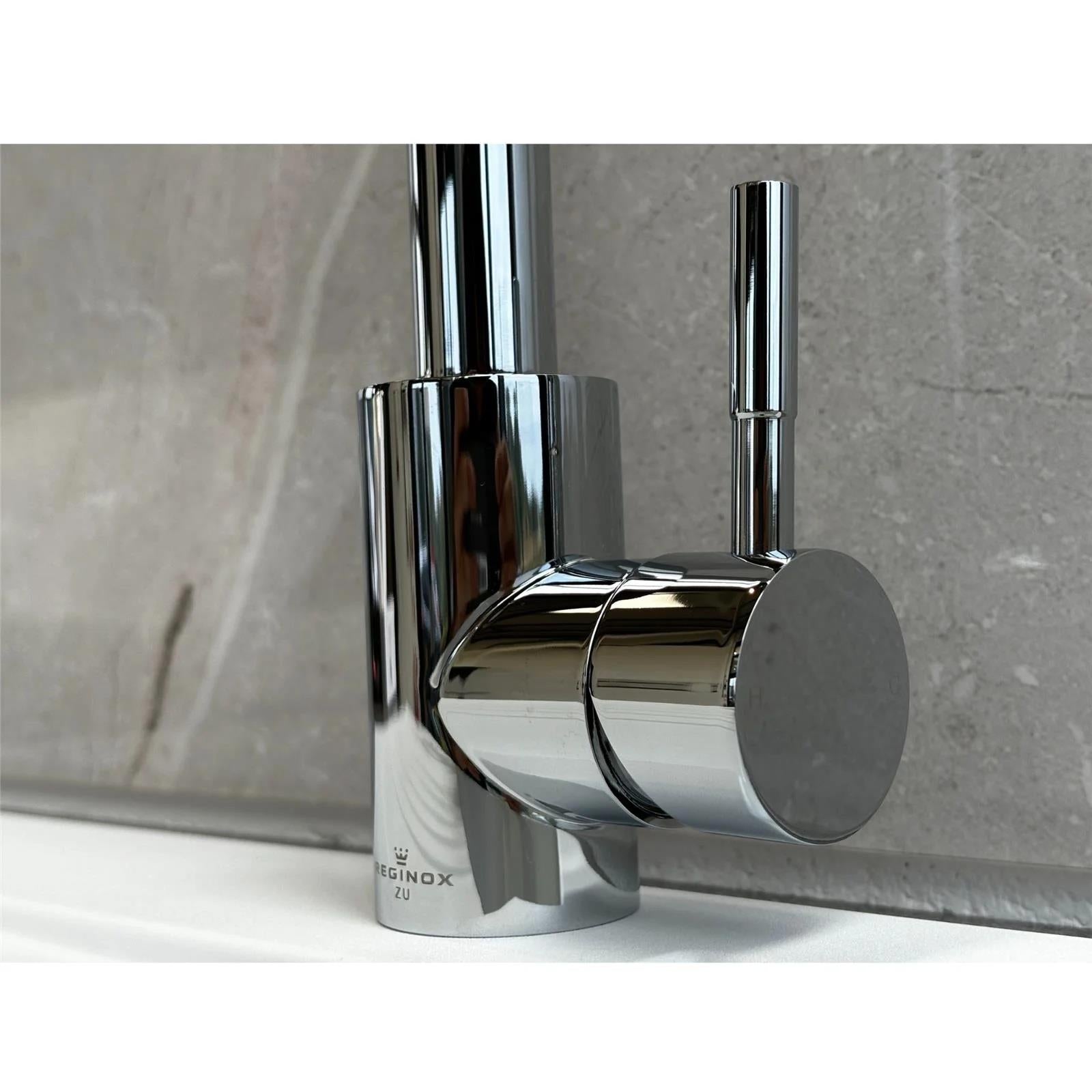 Reginox TARAVO CH – Grifo monomando de cocina cromado con cuello de cisne 