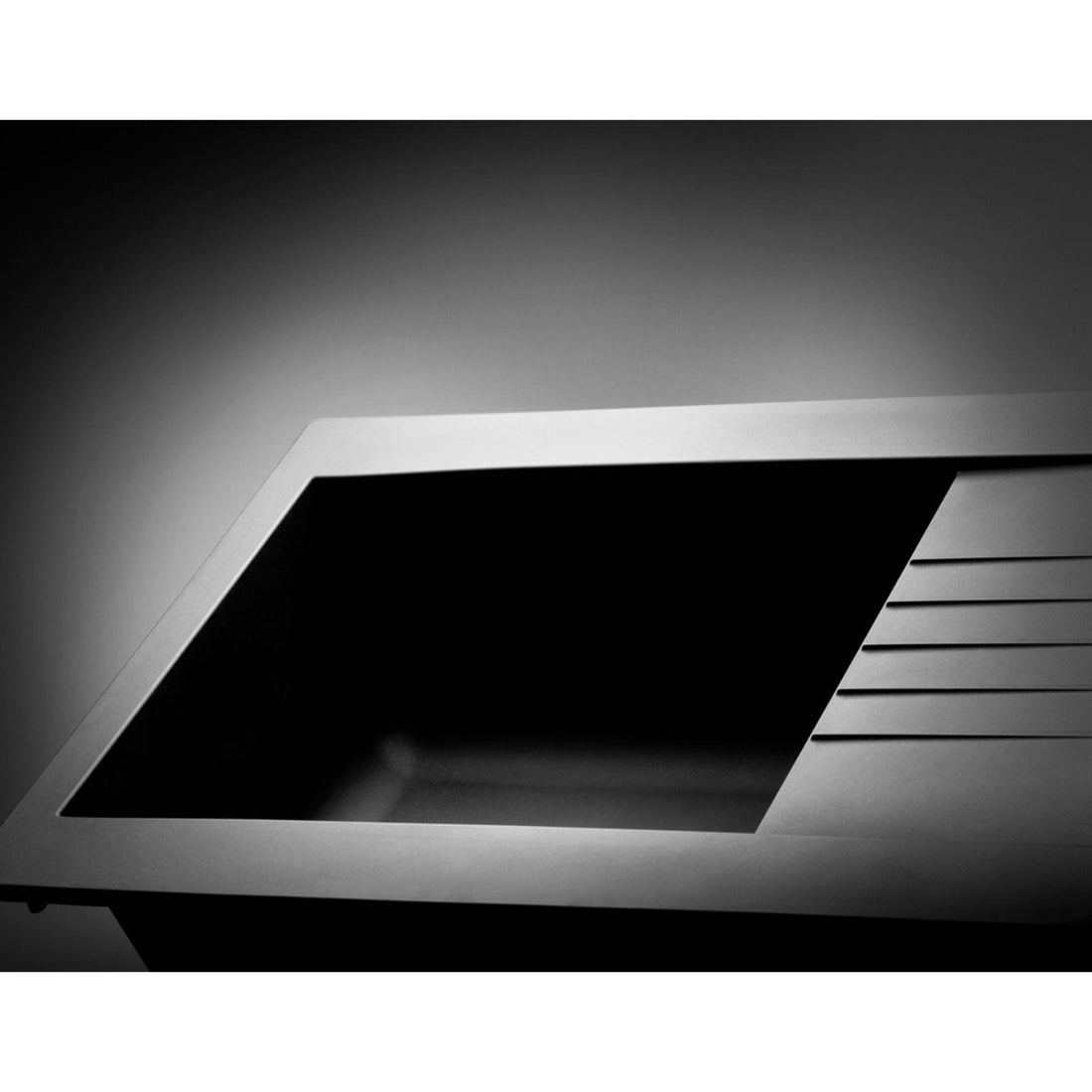 Luquicina LD1BL – 1XL Inset Composite Black Reversible Kitchen Sink with Drainer & LE453MB Pull Out Mono Black Kitchen Mixer Tap