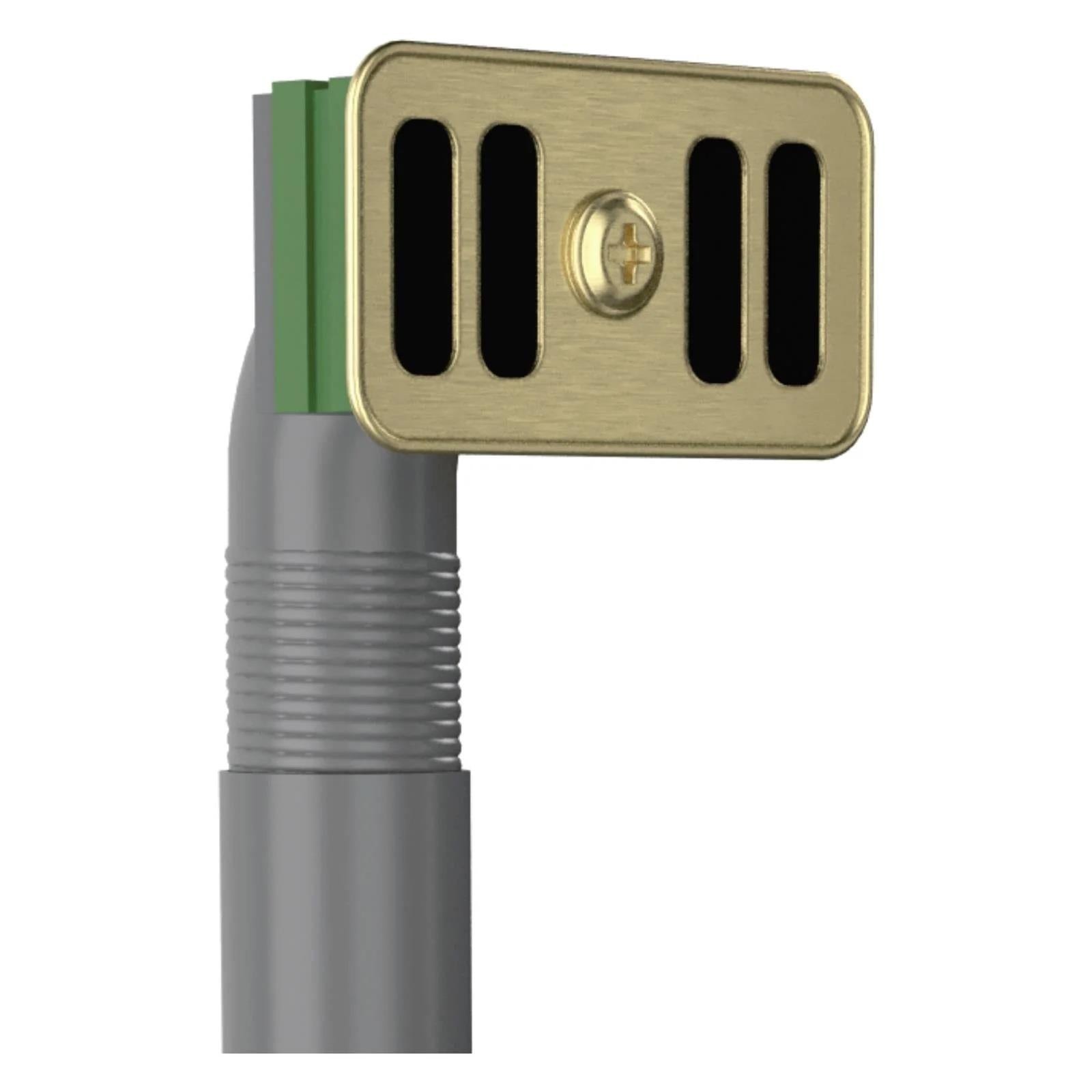 Luquicina LED2BR – Colador de desagüe para fregadero de cocina de acero inoxidable y latón cepillado con rebosadero 