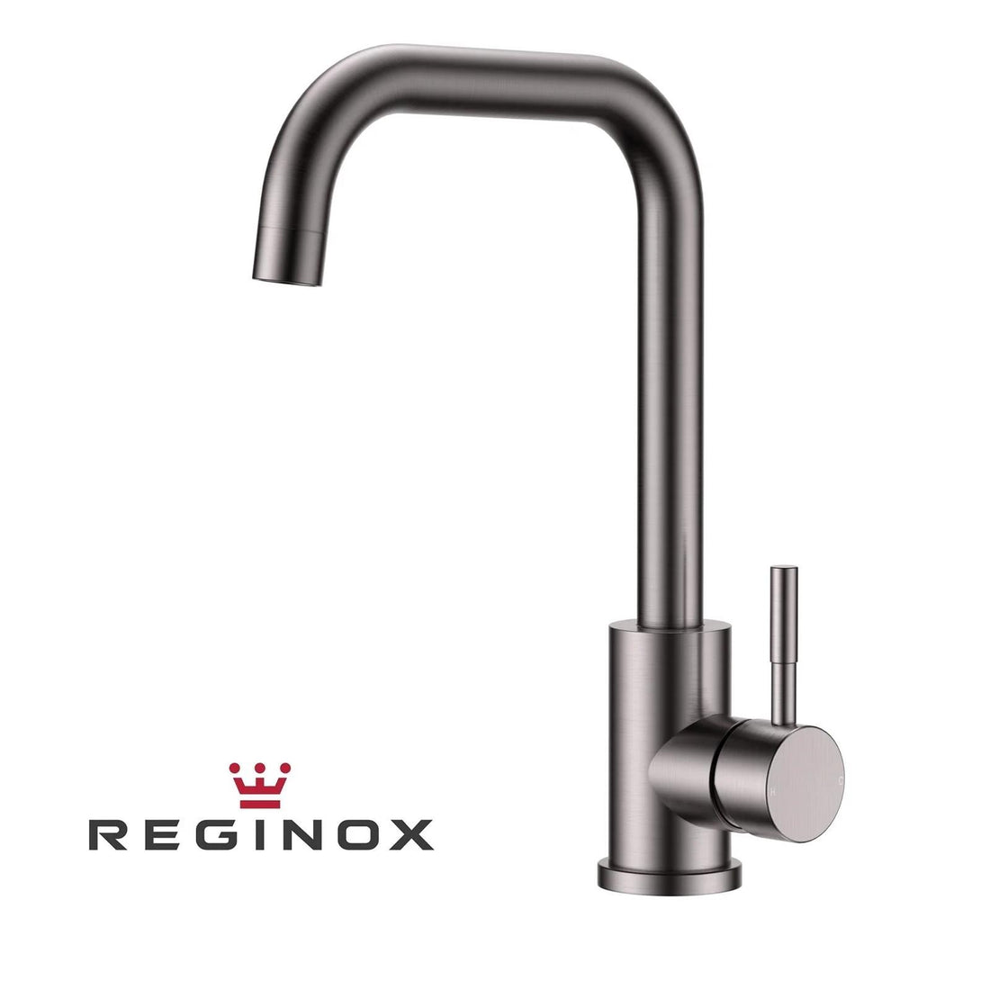 Reginox SALINA GM – Grifo monomando de cocina de cuello cuadrado en bronce de cañón 