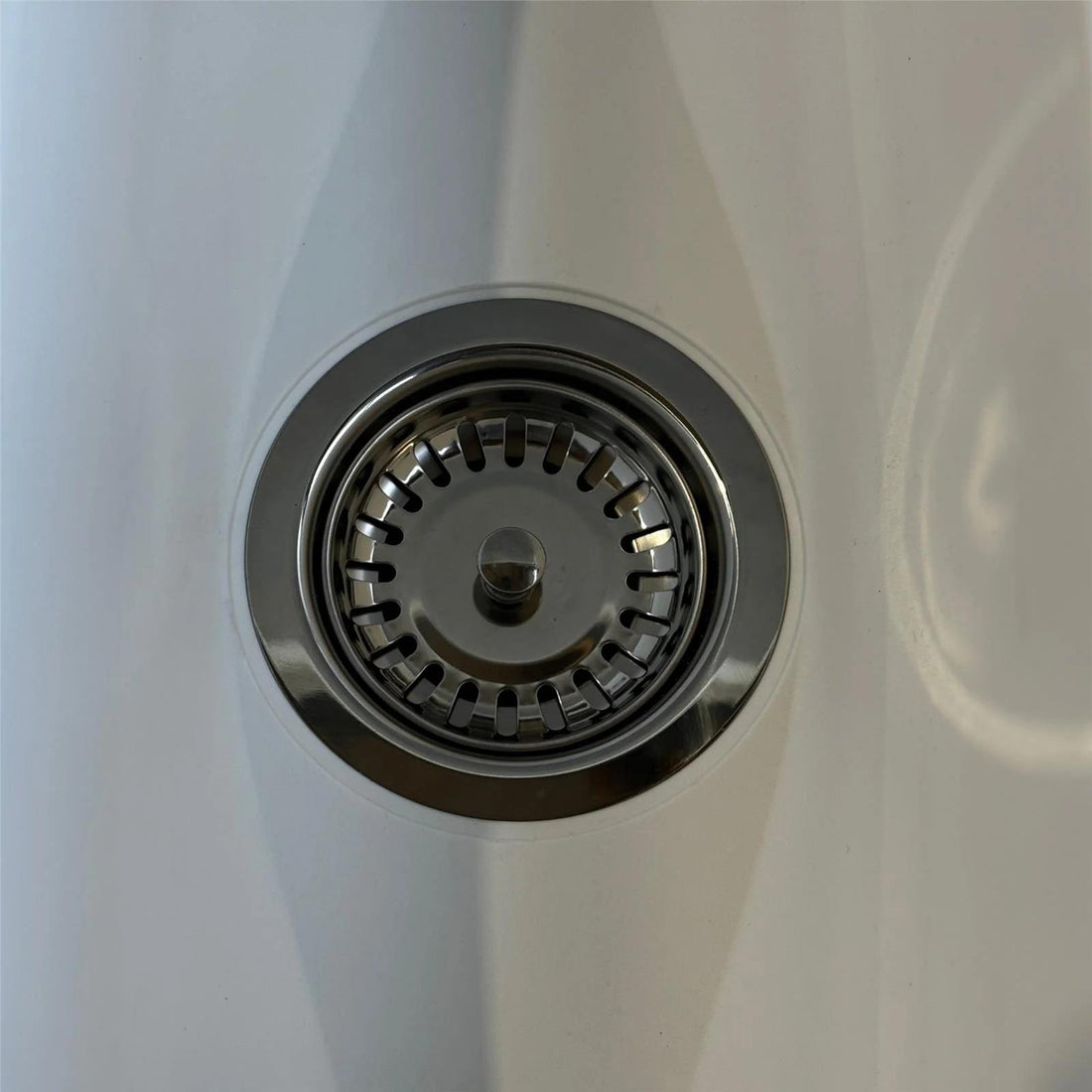 Luquicina LED3CH – Cesta de desagüe para fregadero de cocina en cromo 