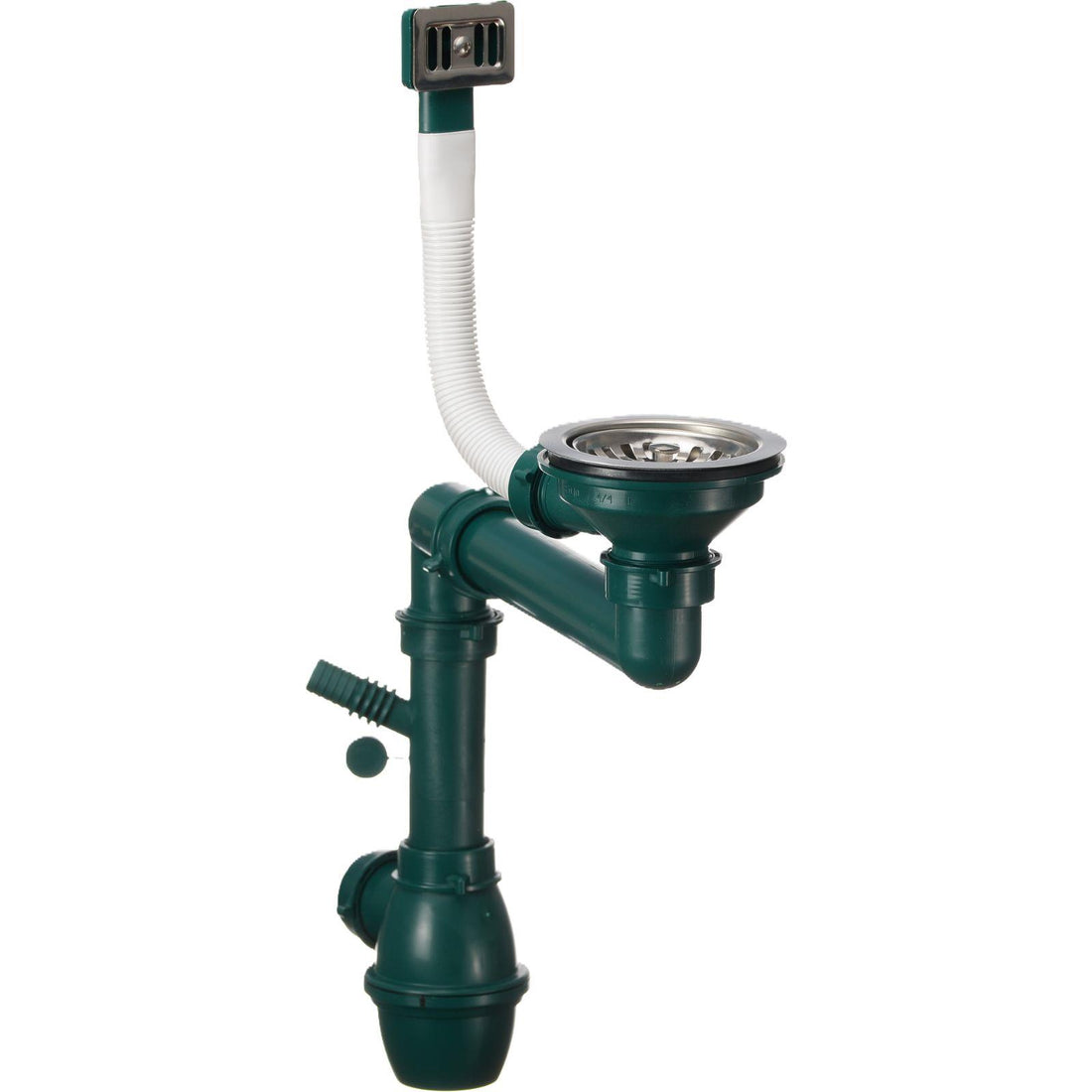 Luquicina LD44WH – Fregadero de cocina reversible de composite, blanco, de 1,0 senos, sin escurridor, para empotrar o bajo encimera