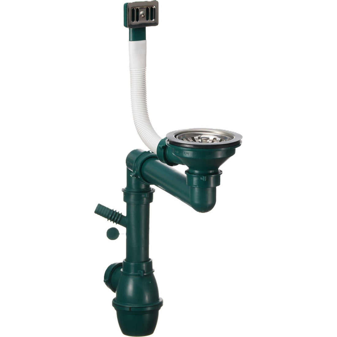 Luquicina LD44BL – Fregadero de cocina reversible de composite, de 1,0 senos, sin escurridor, color negro, para empotrar o bajo encimera 