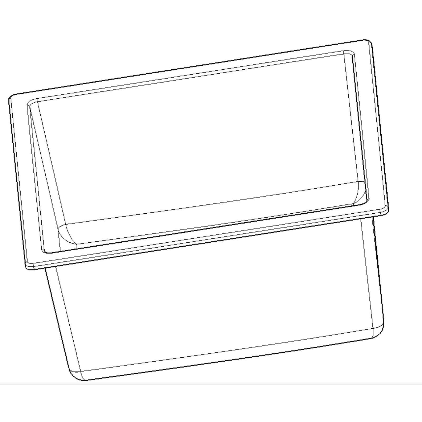 Luquicina LD44WH – Fregadero de cocina reversible de composite, blanco, de 1,0 senos, sin escurridor, para empotrar o bajo encimera