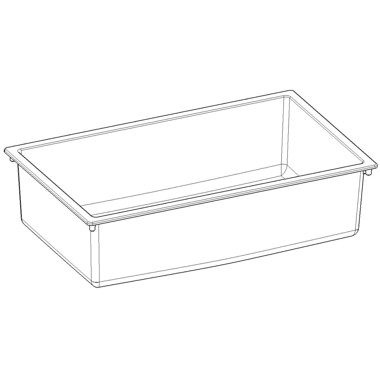 Luquicina LD740WH – Fregadero de cocina de composite negro de 1,0 senos, empotrable o bajo encimera, sin escurridor 