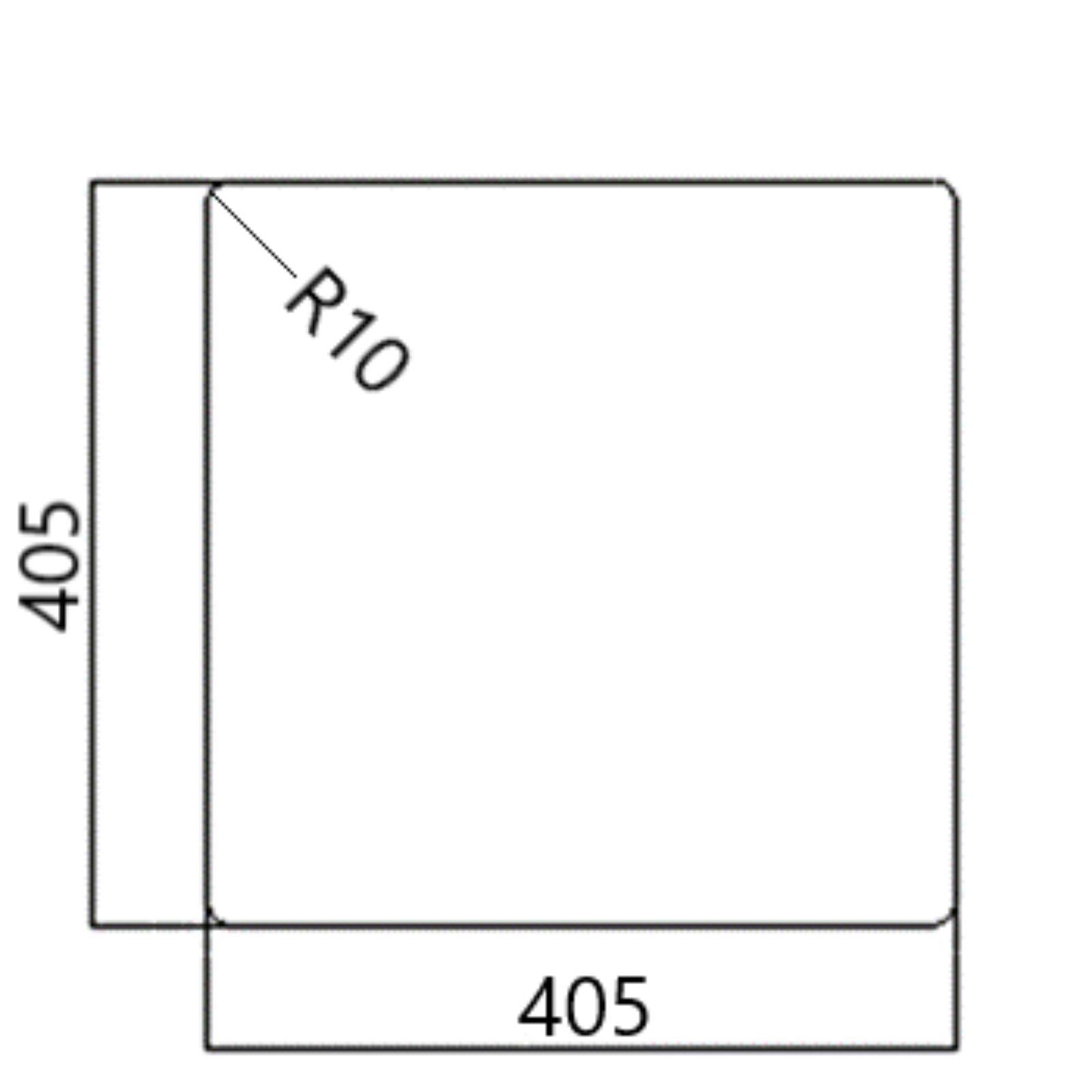Luquicina LD44BL – Fregadero de cocina reversible de composite, de 1,0 senos, sin escurridor, color negro, para empotrar o bajo encimera 