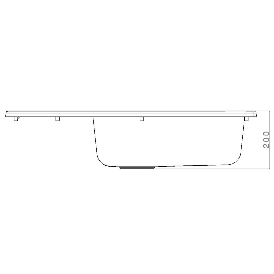 Fregadero de cocina reversible Luquicina LD1BL – 1XL de composite negro con escurridor pequeño 