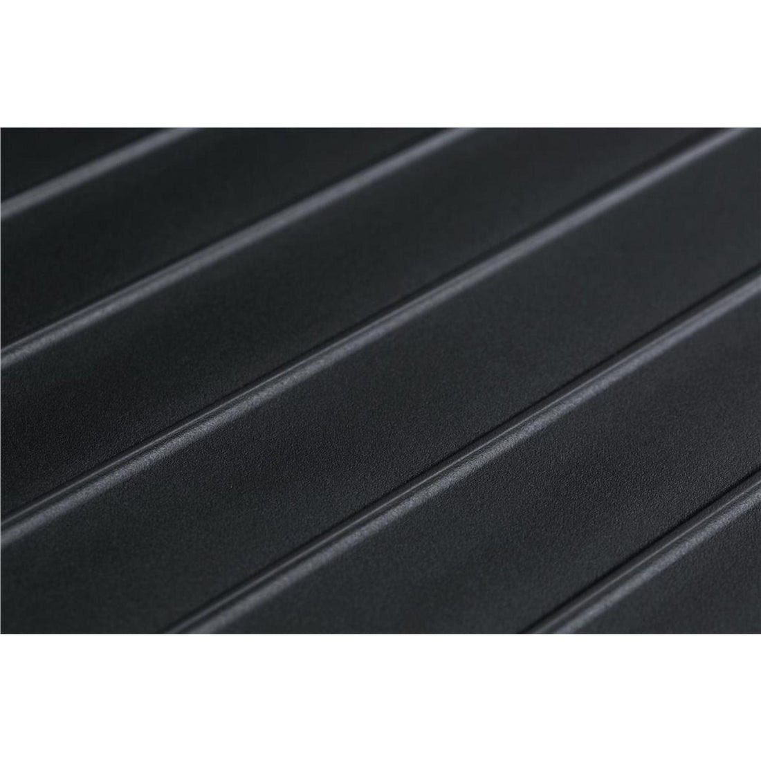 Luquicina LD860BL – Fregadero de cocina reversible de composite de 1 cubeta, color negro, con desagüe incluido 